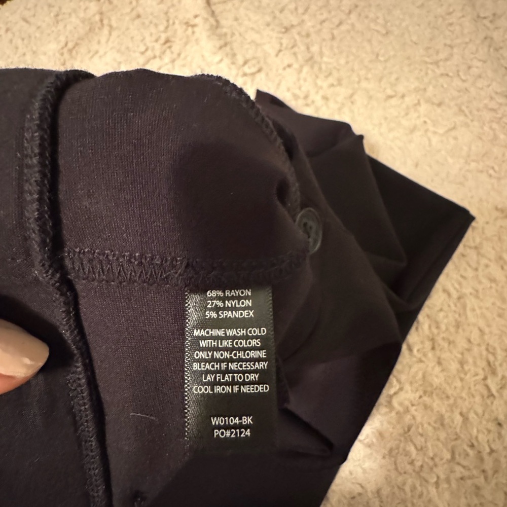 Betabrand Sleek Black Dress Yoga Pants/Leggings - Picture 6 of 9
